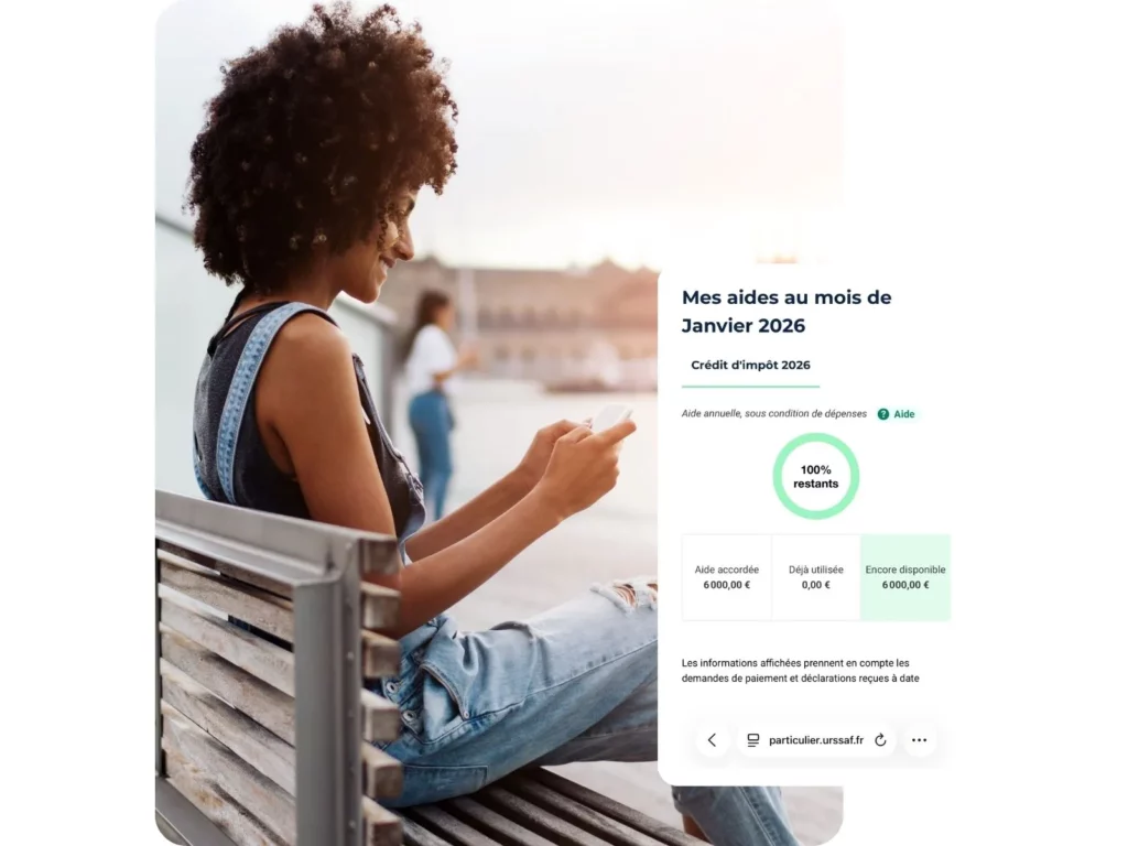 Proche aidant suivant à distance l’avance immédiate du crédit d’impôt pour une aide à domicile destinée à ses parents en outre-mer.