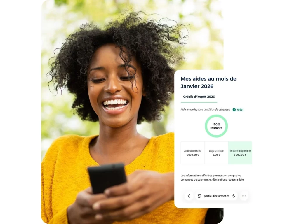 Consultation de l’avance immédiate du crédit d’impôt pour un service de jardinage et entretien extérieur en outre-mer.